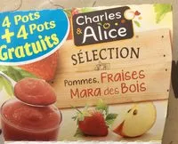 Mängden socker i Pommes, Fraises Mara des Bois