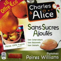 Mängden socker i Pommes poire williams