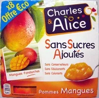 Mängden socker i Pommes Mangue sans sucres ajoutés