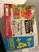 Mängden socker i Compote Pommes Pêche