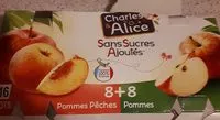 Mängden socker i Compotes pommes pêches et pommes