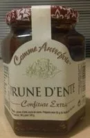 Mängden socker i Confiture Prune