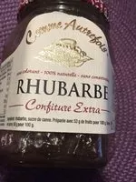 Mängden socker i Confiture Rhubarbe