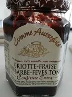 Mängden socker i Confiture griotte fraise rhubarbe fèves tonka