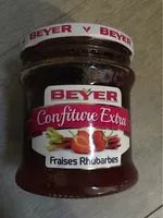 Mängden socker i Confiture Extra Fraises Rhubarbes