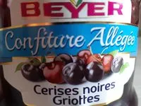 Mängden socker i Confiture allégée  cerises noires griottes