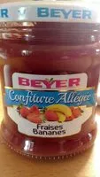 Mängden socker i Confiture allégée Fraises Bananes