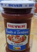 Mängden socker i Fruits à tartiner de Fraises