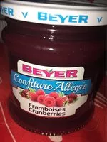 Mängden socker i Confiture allégée framboises cranberries