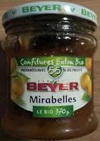 Mängden socker i Confiture extra bio Mirabelles