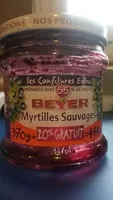 Mängden socker i Confiture de Myrtille