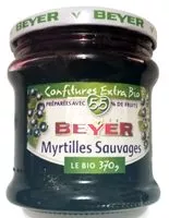 Mängden socker i Confiture extra bio de myrtilles sauvages