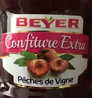 Mängden socker i Confiture extra pêches de vigne