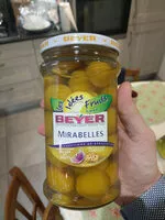 Mängden socker i Mirabelles Au Sirop Beyer, Bocal 660ML,