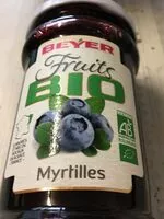 Mängden socker i Fruits bio myrtilles