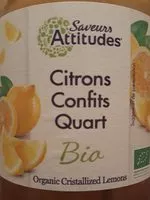Mängden socker i Citrons confits Quart Bio