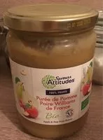 Mängden socker i Purée de pomme poire williams de France