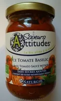 Mängden socker i Sauce tomate basilic bio