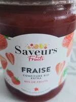 Mängden socker i Fraise - Confiture bio extra