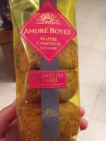 Mängden socker i Nonnettes au miel fourrées à l'orange