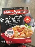 Mängden socker i Emincé de Poulet Sauce Curry et Son Riz Basmati