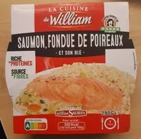 Mängden socker i Saumon, fondue de poireaux et son blé