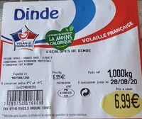 Mängden socker i Dinde volaille française