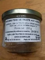 Mängden socker i Mousse fine de truite aux algues