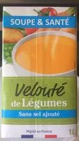 Mängden socker i Velouté de legumes sans sel ajouté
