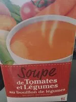 Mängden socker i Soupe de tomates & légumes au bouillon de légumes