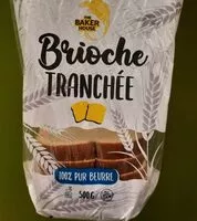 Mängden socker i Brioche tranchée 100% pure beurre
