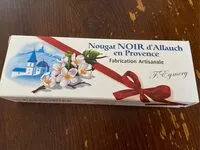 Mängden socker i Nougat NOIR d'Allauch en Provence