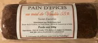 Mängden socker i Pain d'épices au miel de vendée 55%