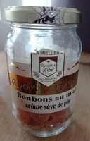 Mängden socker i Bonbons au miel arôme sève de pin