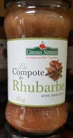 Mängden socker i Compote Rhubarbe