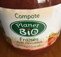 Mängden socker i Compote de fraises bio