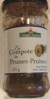 Mängden socker i La compote de prunes-pruimen