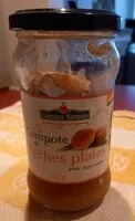 Mängden socker i Compote de pêches plates avec morceaux