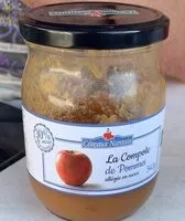 Mängden socker i La compote pomme