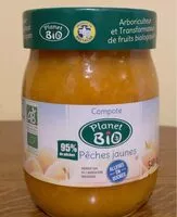 Mängden socker i Compote Peche jaune