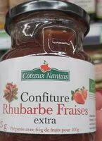 Mängden socker i Confiture rhubarbe fraise extra