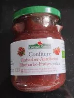 Mängden socker i Confiture rhubarbe fraise