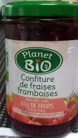 Mängden socker i Confiture fraises framboises