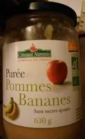 Mängden socker i Purée de pomme bananes
