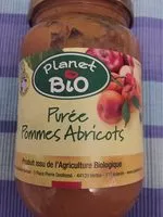 Mängden socker i Purée de fruits bio pommes abricots PLANET BIO, bocal de