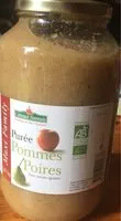 Mängden socker i Puree pommes poires
