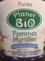 Mängden socker i Puree pommes myrtilles