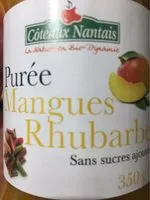 Mängden socker i Purée Mangues Rhubarbe