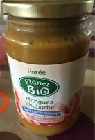 Mängden socker i Purée Mangues Rhubarbe