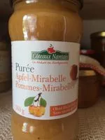 Mängden socker i Puree mirabelle pomme